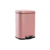 Pedal bin DKD Home Decor 21 x 18 x 29,5 cm Metal 5 L Peach polypropylene Basic