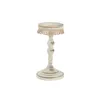 Candleholder DKD Home Decor Metal White 13 x 13 x 25 cm