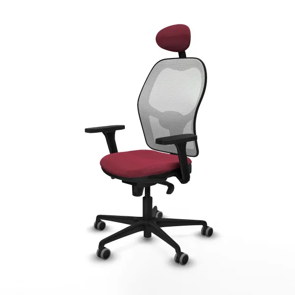 Office Chair with Headrest Jorquera Piqueras y Crespo 3D036G1 Maroon