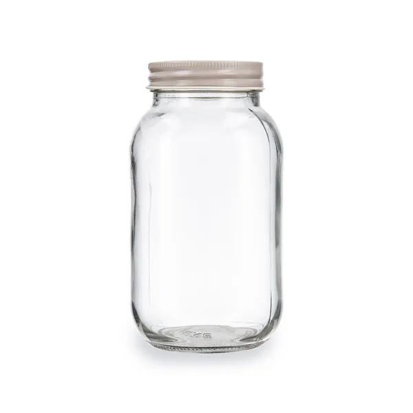 Jar Quid Moss Grey Glass 1 L (Pack 6x)