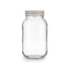 Jar Quid Moss Grey Glass 1 L (Pack 6x)