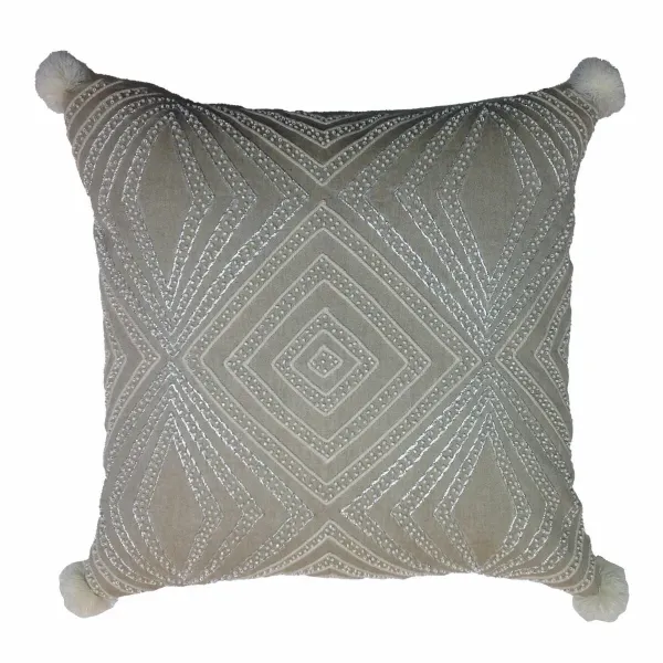 Cushion cover DKD Home Decor Grey 50 x 1 x 50 cm