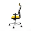 Office Chair with Headrest Jorquera Piqueras y Crespo 1D086N2 Yellow