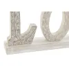 Decorative Figure DKD Home Decor White Stripped 40,5 x 5 x 15 cm (2 Units)