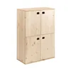 Furniture Astigarraga Dinamic4 4 doors Natural Wood Pinewood 105,4 x70,8 x 33 cm