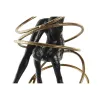 Decorative Figure DKD Home Decor Black Golden Metal Resin Modern (17 x 14 x 42,5 cm)