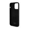 Karl Lagerfeld Silicone Choupette Metal Pin - iPhone 15 Pro Case (Black)