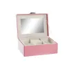 Jewelry box DKD Home Decor Pink MDF Wood 23 x 17 x 10 cm