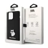 Karl Lagerfeld Silicone Choupette Metal Pin - iPhone 15 Pro Case (Black)