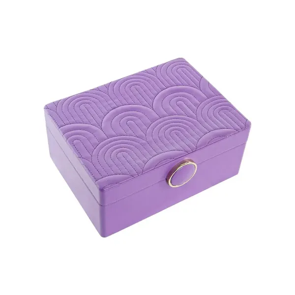 Jewelry box DKD Home Decor Lilac MDF Wood 17 x 13 x 8,5 cm