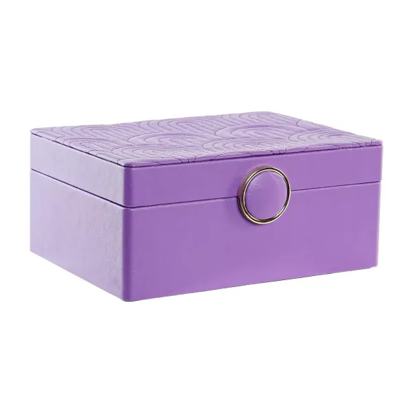 Jewelry box DKD Home Decor Lilac MDF Wood 17 x 13 x 8,5 cm