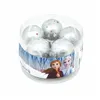 Christmas Bauble Frozen Memories Silver 10Units Plastic (Ø 6 cm)