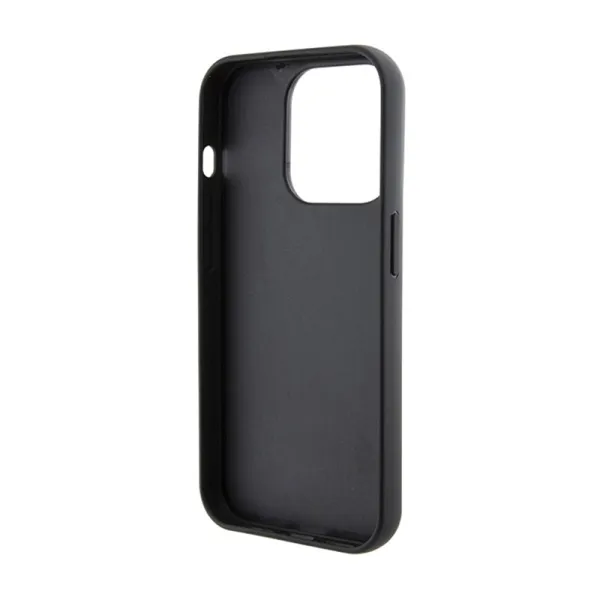 Karl Lagerfeld Gripstand Saffiano Choupette Pins - iPhone 15 Pro Max Case (Black)
