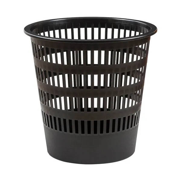 Rubbish bin Faibo Grille Black polypropylene Plastic 16 L 16 L