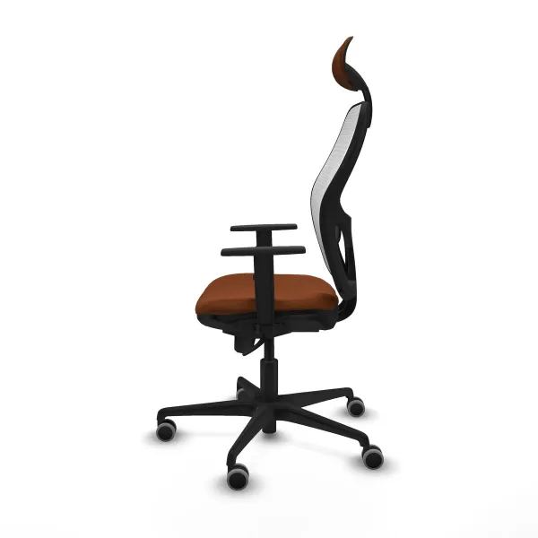 Office Chair with Headrest Jorquera Piqueras y Crespo 1D036G1 White Brown
