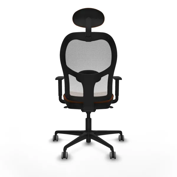 Office Chair with Headrest Jorquera Piqueras y Crespo 1D036G1 White Brown