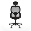 Office Chair with Headrest Jorquera Piqueras y Crespo 1D036G1 White Brown