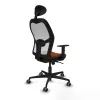Office Chair with Headrest Jorquera Piqueras y Crespo 1D036G1 White Brown