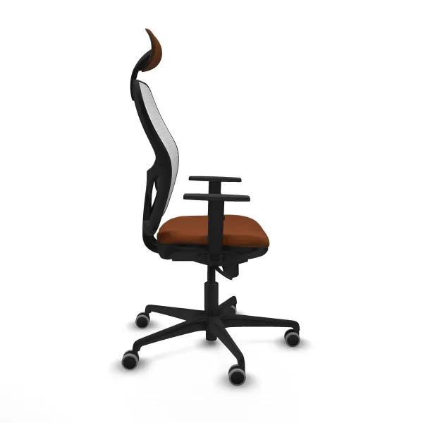 Office Chair with Headrest Jorquera Piqueras y Crespo 1D036G1 White Brown