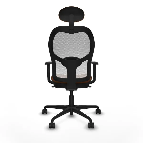 Office Chair with Headrest Jorquera Piqueras y Crespo 1D036N1 White Brown