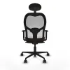 Biroja krēsls ar galvas atbalstu Jorquera Piqueras y Crespo 1D036N1 Balts Brūns