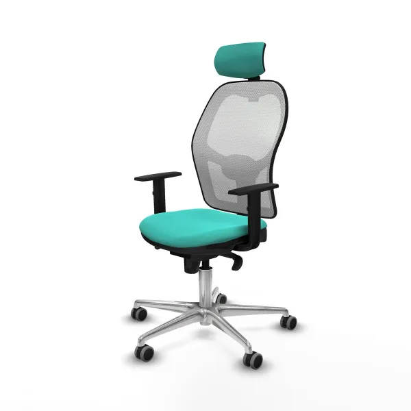 Office Chair with Headrest Jorquera Piqueras y Crespo 1D086G2 Turquoise