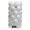 Christmas Baubles Decoris White Ø 6 cm (37 Pieces)