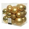 Christmas Baubles Decoris Golden (26 Pieces)