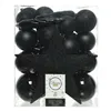 Christmas Baubles Decoris Black Multicolour (33 Pieces)