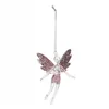 Hanging decoration Christmas Decoration Christmas Tree Pink Angel Plastic 8 x 3 x 13 cm