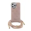 Guess Crossbody Cord 4G Print - iPhone 15 Pro Case (pink)
