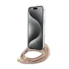 Guess Crossbody Cord 4G Print - iPhone 15 Pro Case (pink)