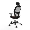 Office Chair with Headrest Jorquera Piqueras y Crespo 1D036N2 White Dark brown