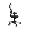 Office Chair with Headrest Jorquera Piqueras y Crespo 1D036N2 White Dark brown