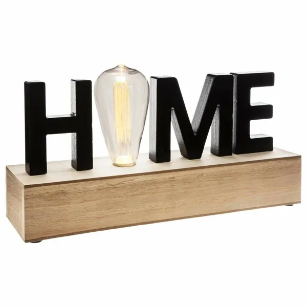 Decorative Figure Atmosphera 'Home' LED Light (34 x 16 x 8 cm)