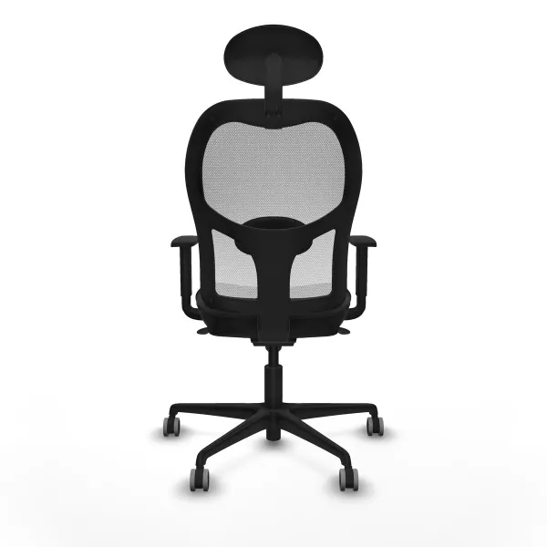 Office Chair with Headrest Jorquera Piqueras y Crespo 1D036G1 Dark grey