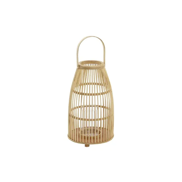 Candleholder DKD Home Decor Crystal Bamboo (25 x 25 x 56 cm)