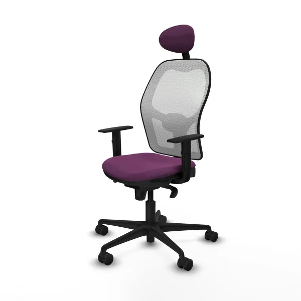 Office Chair with Headrest Jorquera Piqueras y Crespo 1D036N1 Purple