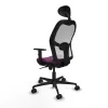 Office Chair with Headrest Jorquera Piqueras y Crespo 1D036N1 Purple