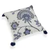 Cushion Versa Blue Tassels Polyester (45 x 45 cm)