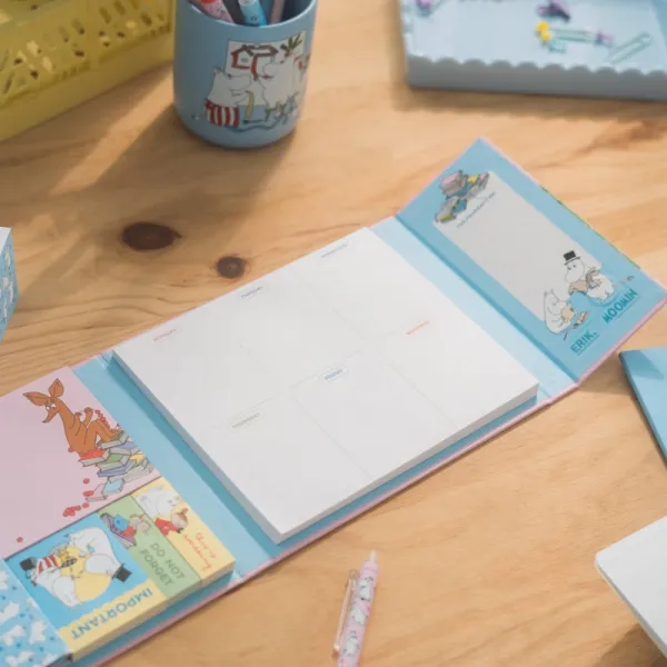 Moomins - Weekly Planner A4 with Sticky Notes
