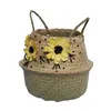 Multi-purpose basket Decoris Spring Brown wicker (30 x 30 cm)