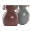 Vase DKD Home Decor 14 x 13 x 24 cm Grey Metal Terracotta (2 Units)