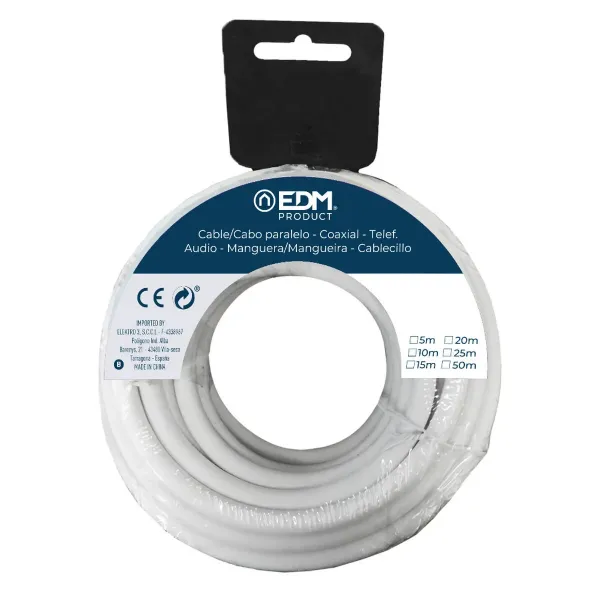 Cable EDM White 15 m