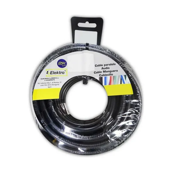 Cable EDM Black 25 m 1,5 mm