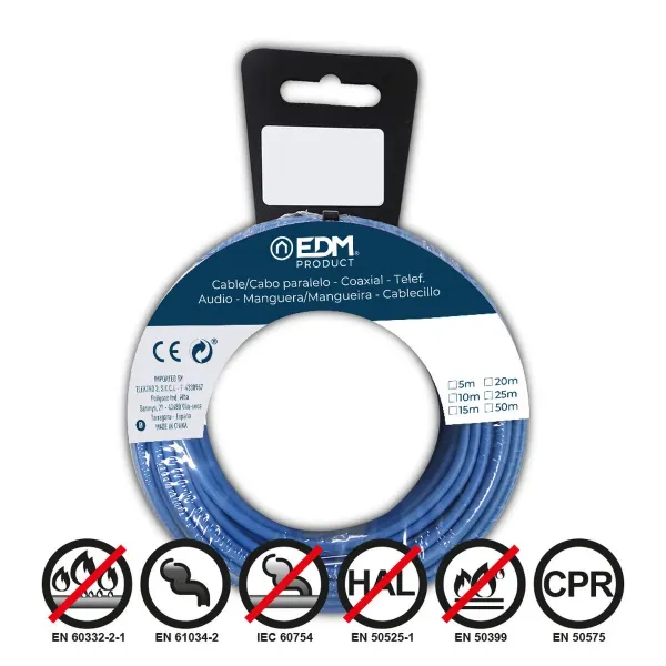 Cable EDM Blue 15 m