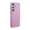 Guess Glitter Flakes Metal Logo Case - Case for Samsung Galaxy S24 (Purple)