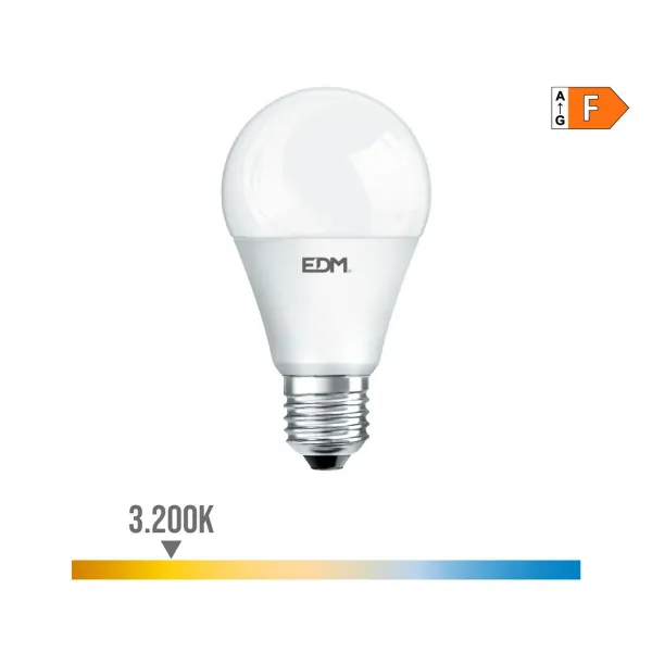 LED lamp EDM F 15 W E27 1521 Lm Ø 6 x 11,5 cm (3200 K)