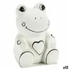 Money box Frog Ceramic (8,8 x 12 x 9,3 cm) (12 Units)