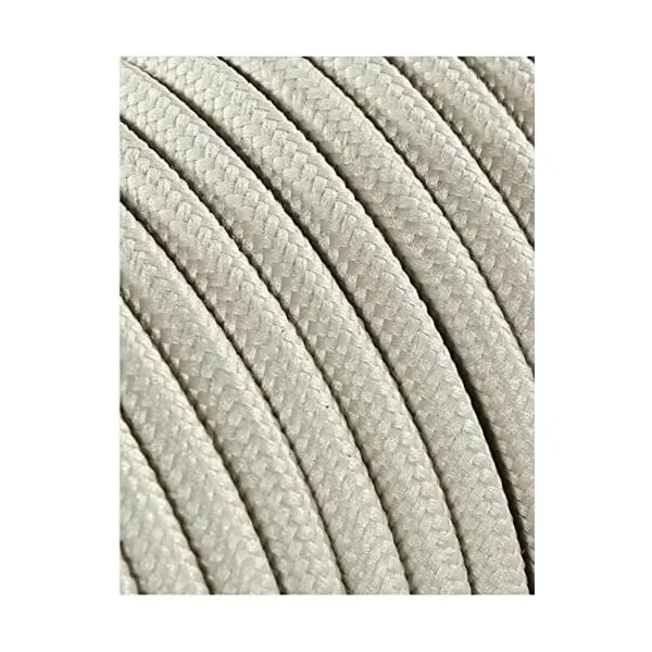 Cable EDM 2 x 0,75 mm White Textile 5 m